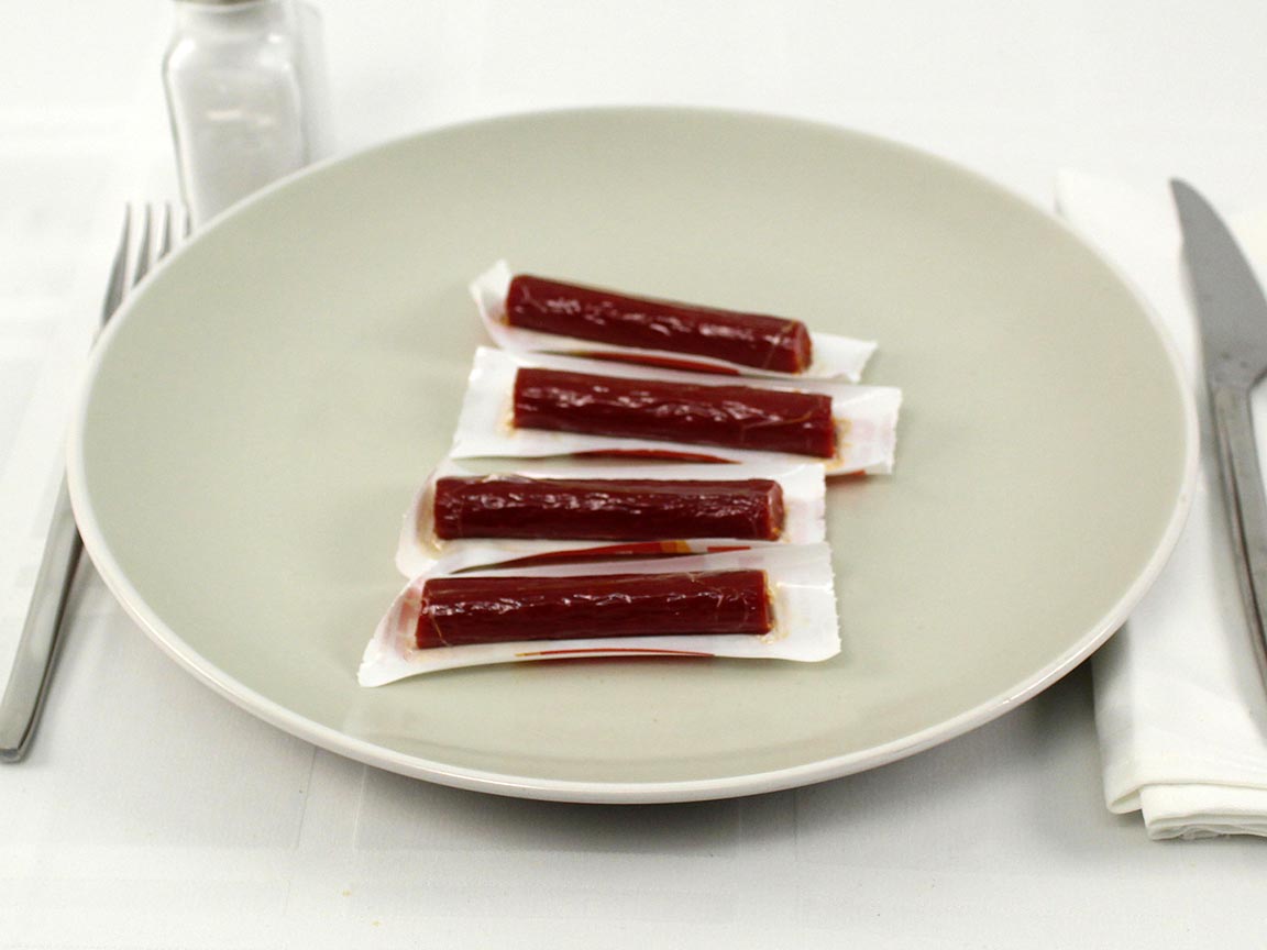 Calories in 4 stick(s) of Pepperoni Turkey Sticks Mini