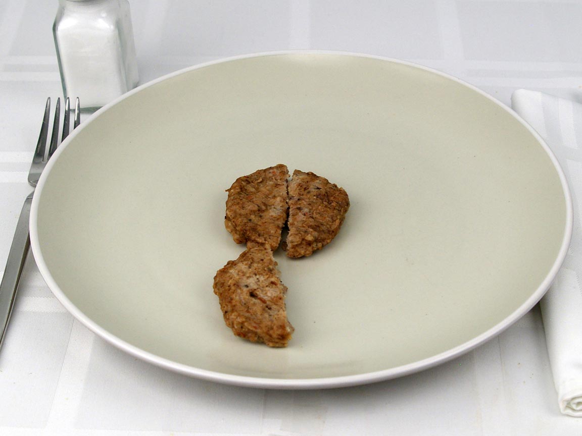 Calories in 1.5 pattie(s) of Turkey Sausage Patties
