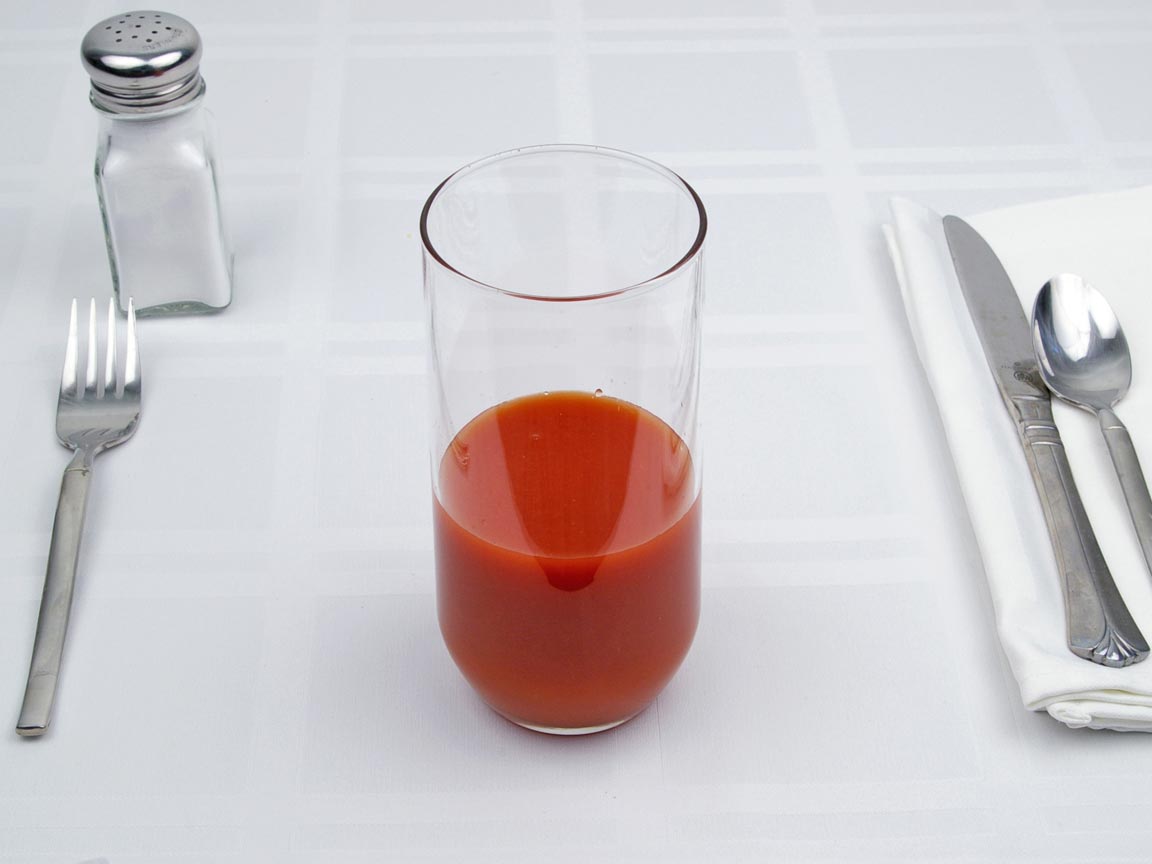 Calories in 0.88 cup(s) of Tomato Juice