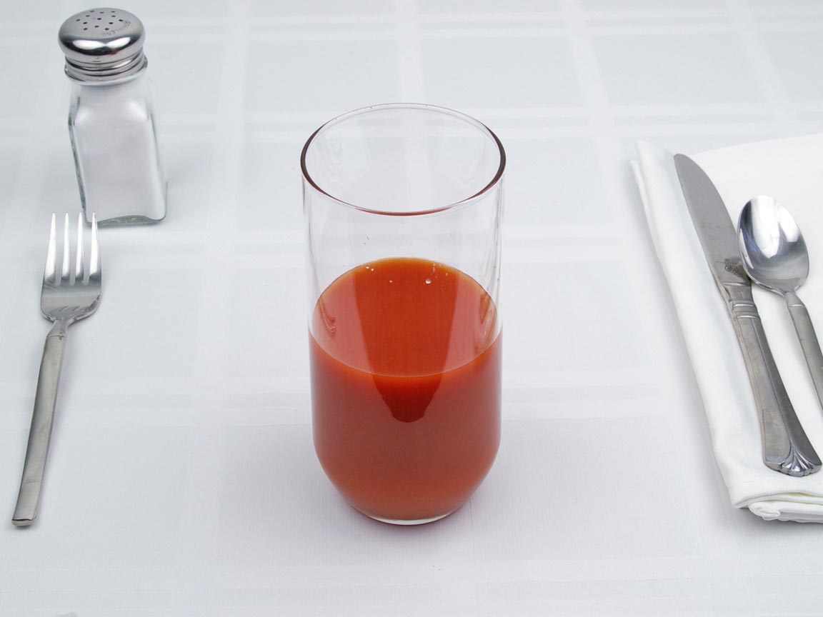 Calories in 1 cup(s) of Tomato Juice