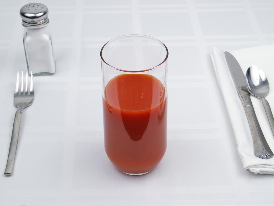 Calories in 1.25 cup(s) of Vegetable Juice - Avg