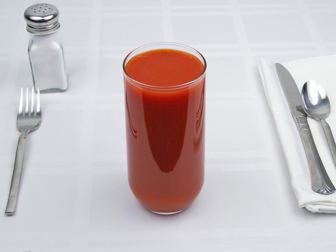 Calories in 1.88 cup(s) of Tomato Juice