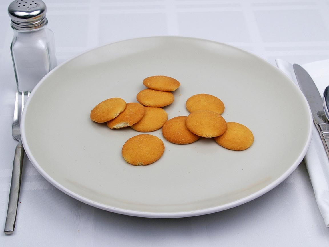 Calories in 10 wafer(s) of Nilla Wafers Cookie - Reduced Fat