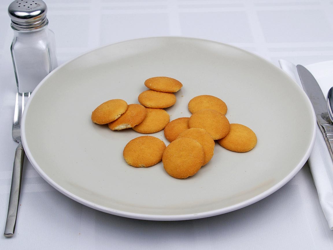 Calories in 12 wafer(s) of Nilla Wafers Cookie - Reduced Fat