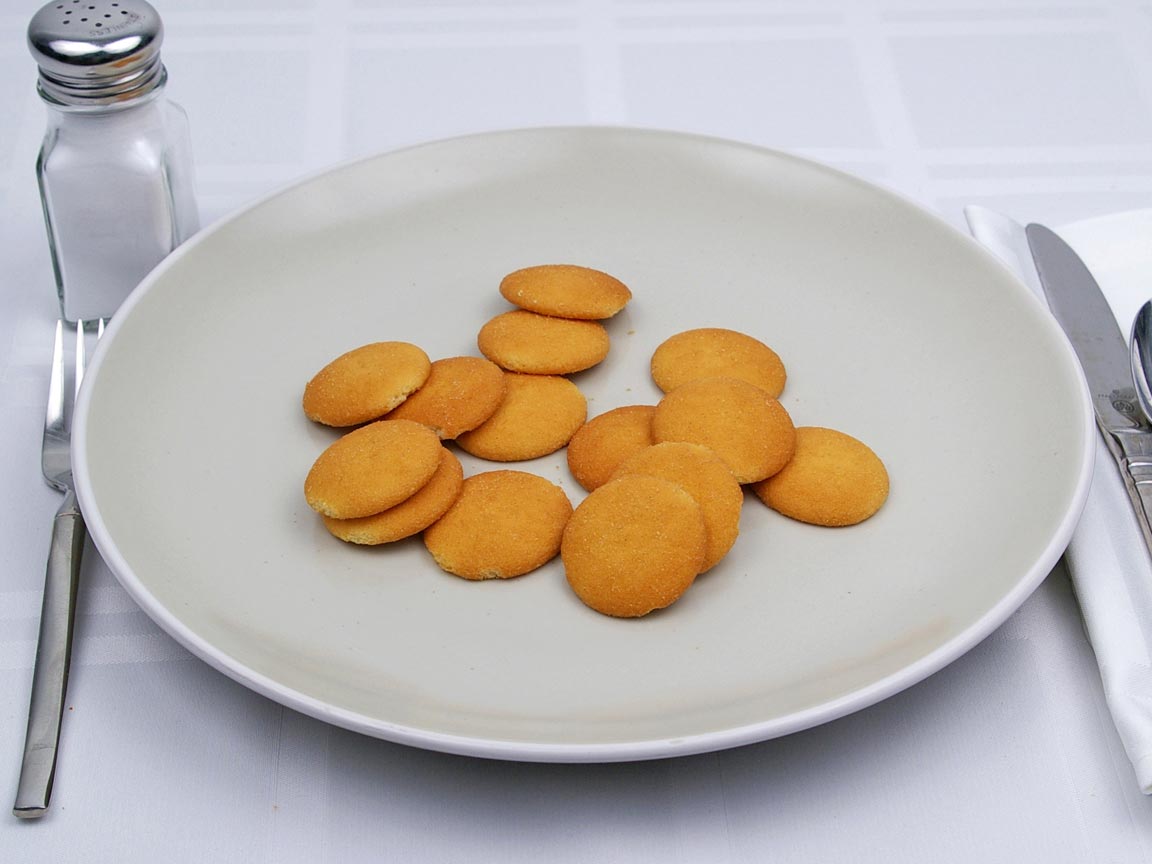 Calories in 14 wafer(s) of Nilla Vanilla Wafers Cookie