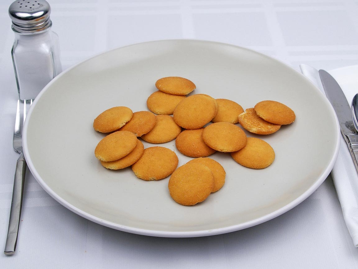 Calories in 18 wafer(s) of Nilla Vanilla Wafers Cookie