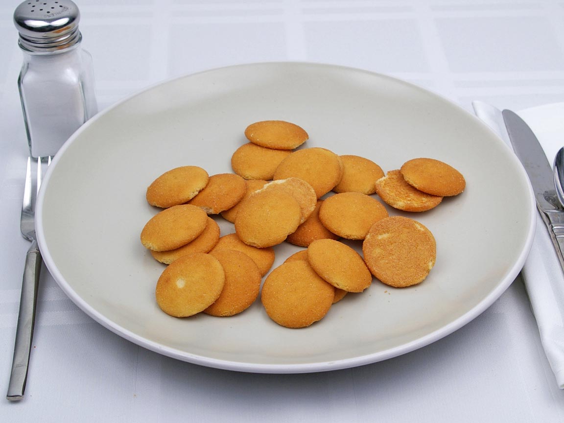 Calories in 24 wafer(s) of Nilla Vanilla Wafers Cookie