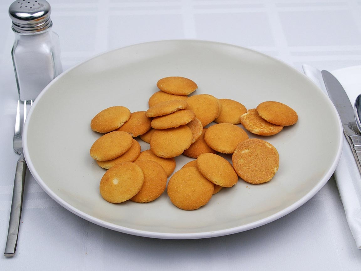 Calories in 26 wafer(s) of Nilla Wafers Cookie - Reduced Fat