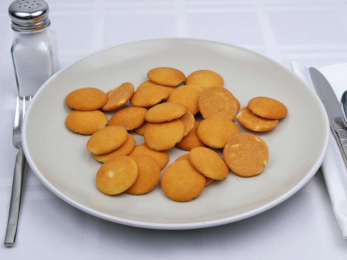 Calories in 30 wafer(s) of Nilla Wafers Cookie - Reduced Fat