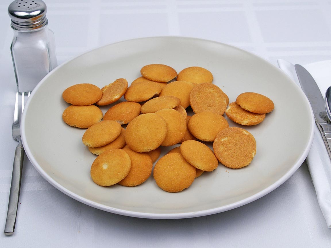 Calories in 32 wafer(s) of Nilla Wafers Cookie - Reduced Fat