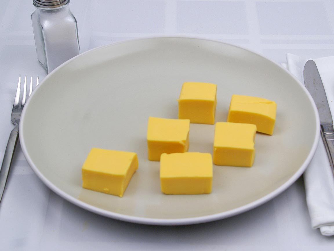 Calories in 170 grams of Kraft Velveeta Cheese