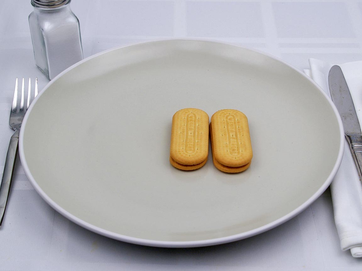 Calories in 2 cookie(s) of Vienna Fingers Cookie