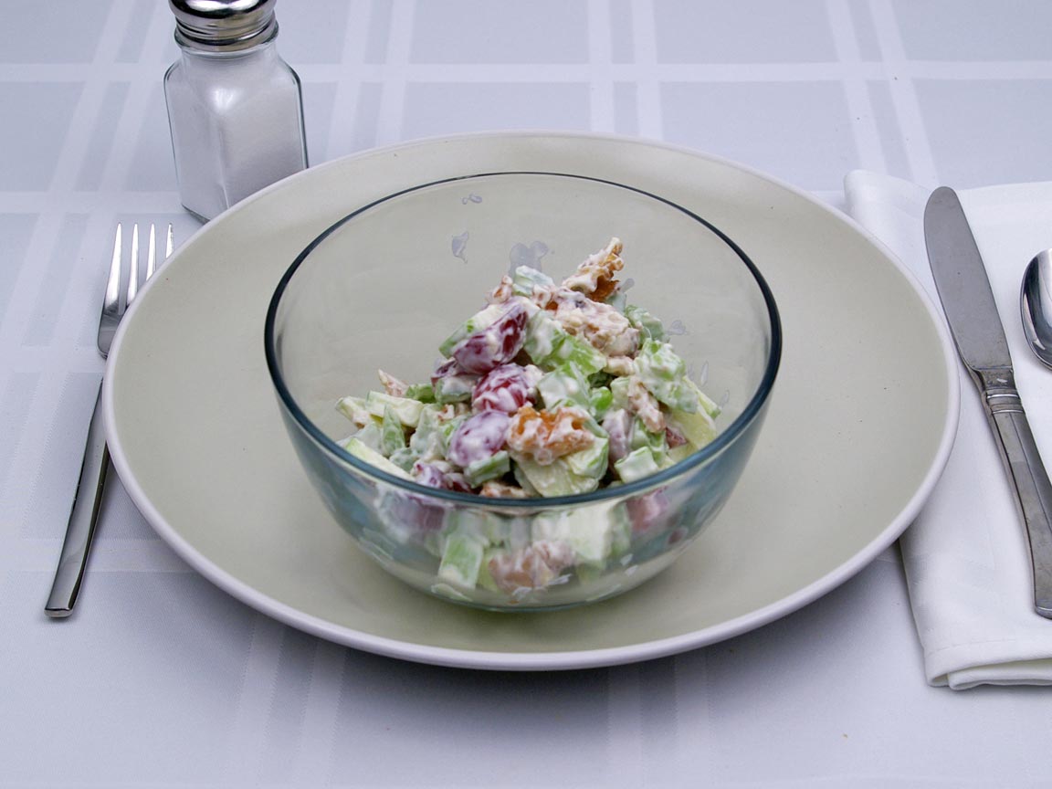 Calories in 1.5 cup(s) of Waldorf Salad - Classic - Avg