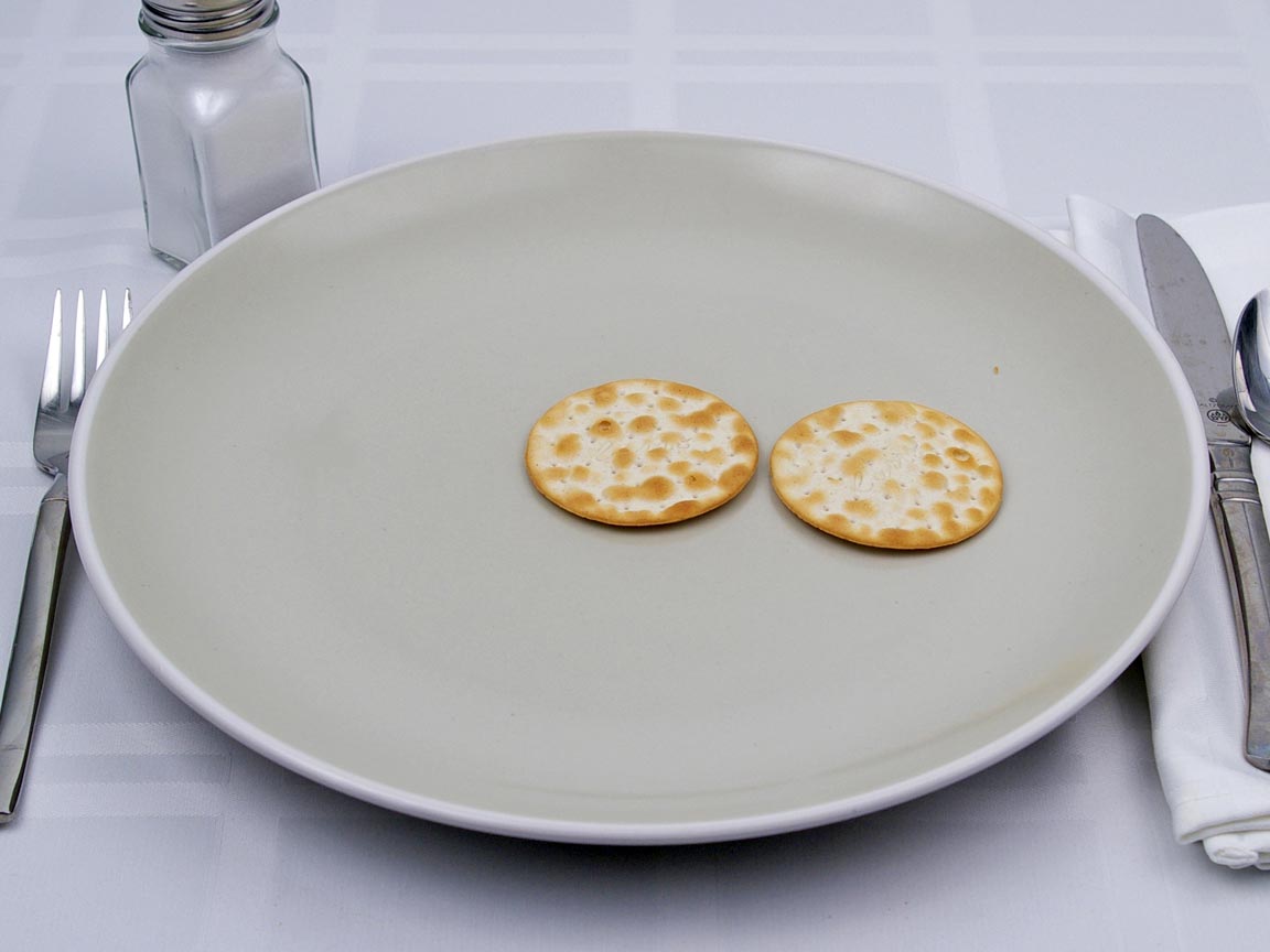 Calories in 2 cracker(s) of Carr's Table Water Crackers