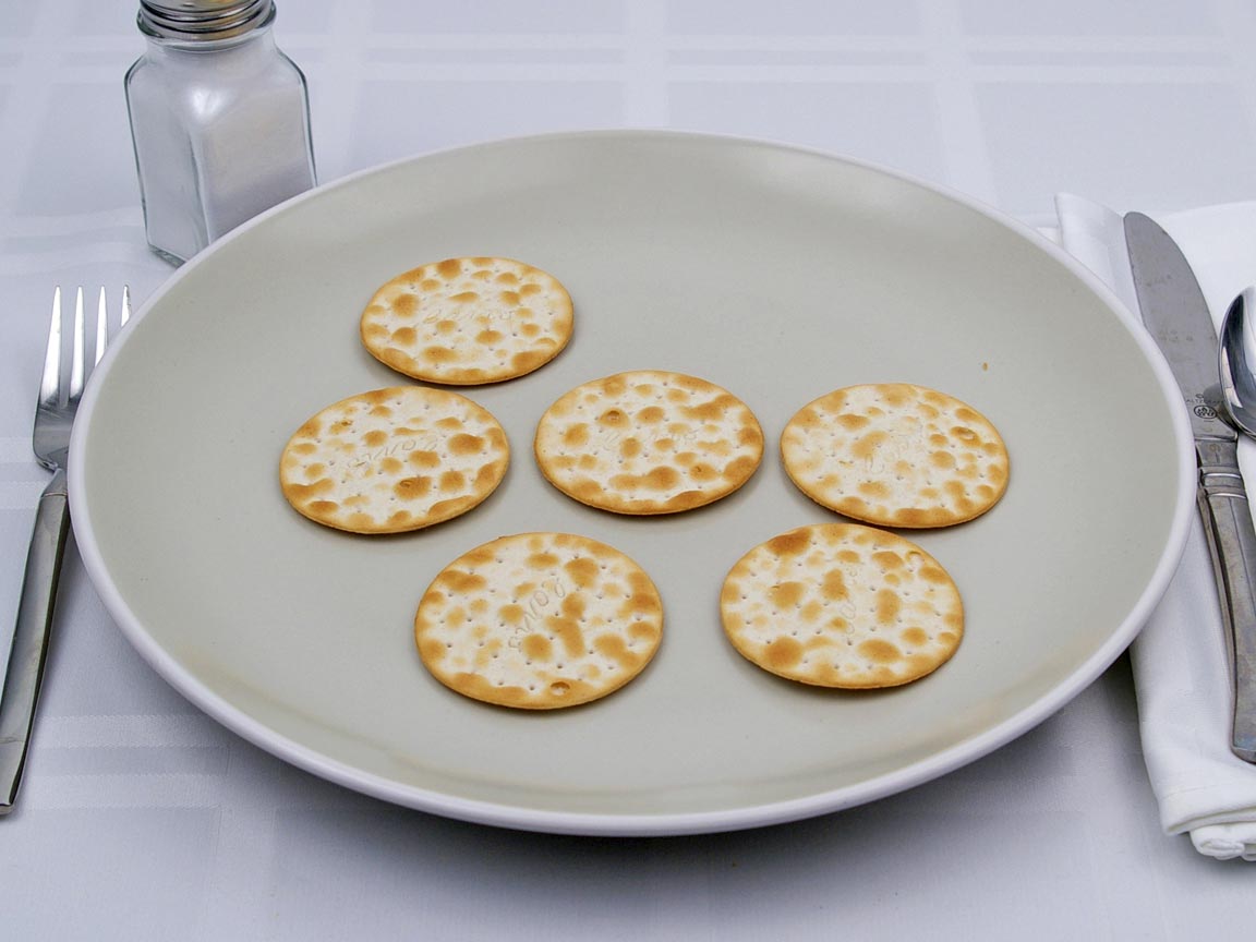 Calories in 6 cracker(s) of Carr's Table Water Crackers
