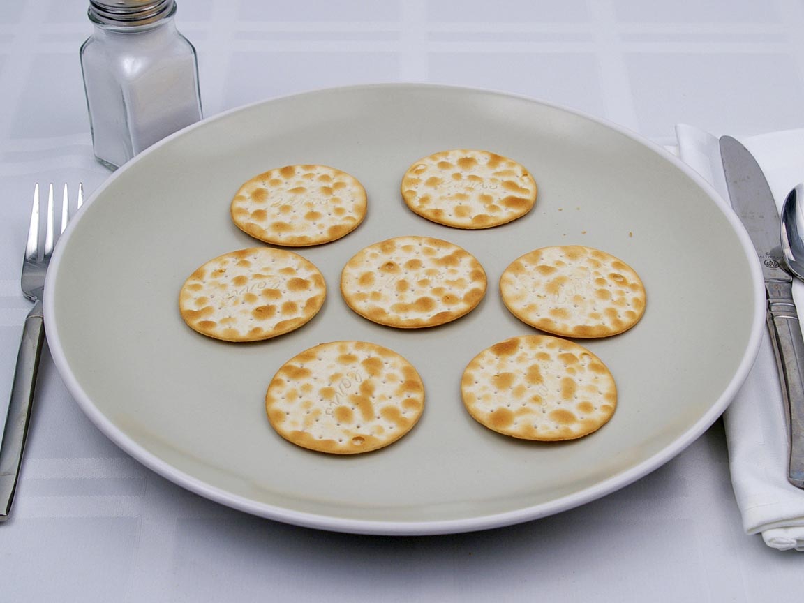 Calories in 7 cracker(s) of Carr's Table Water Crackers