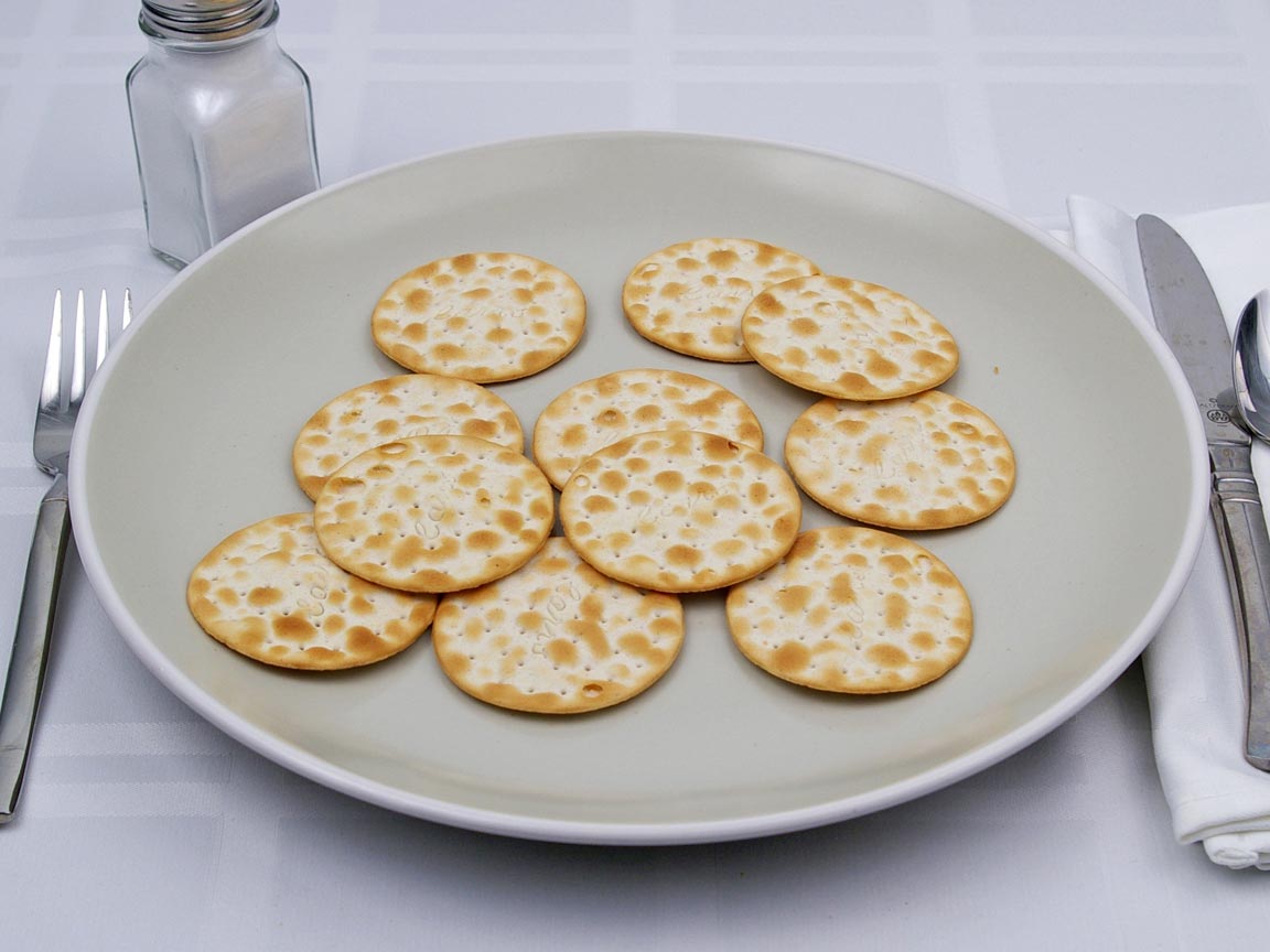 Calories in 11 cracker(s) of Carr's Table Water Crackers
