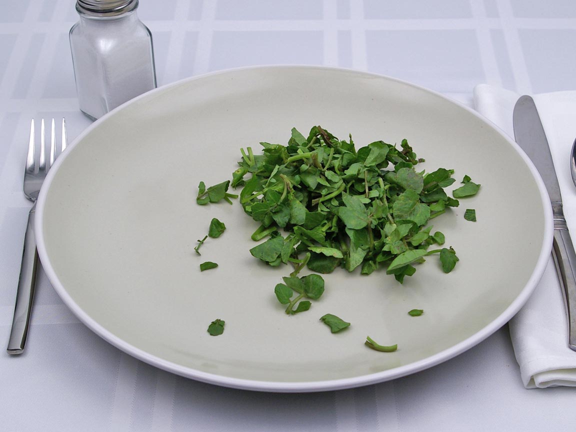 Calories in 0.75 cup(s) of Watercress