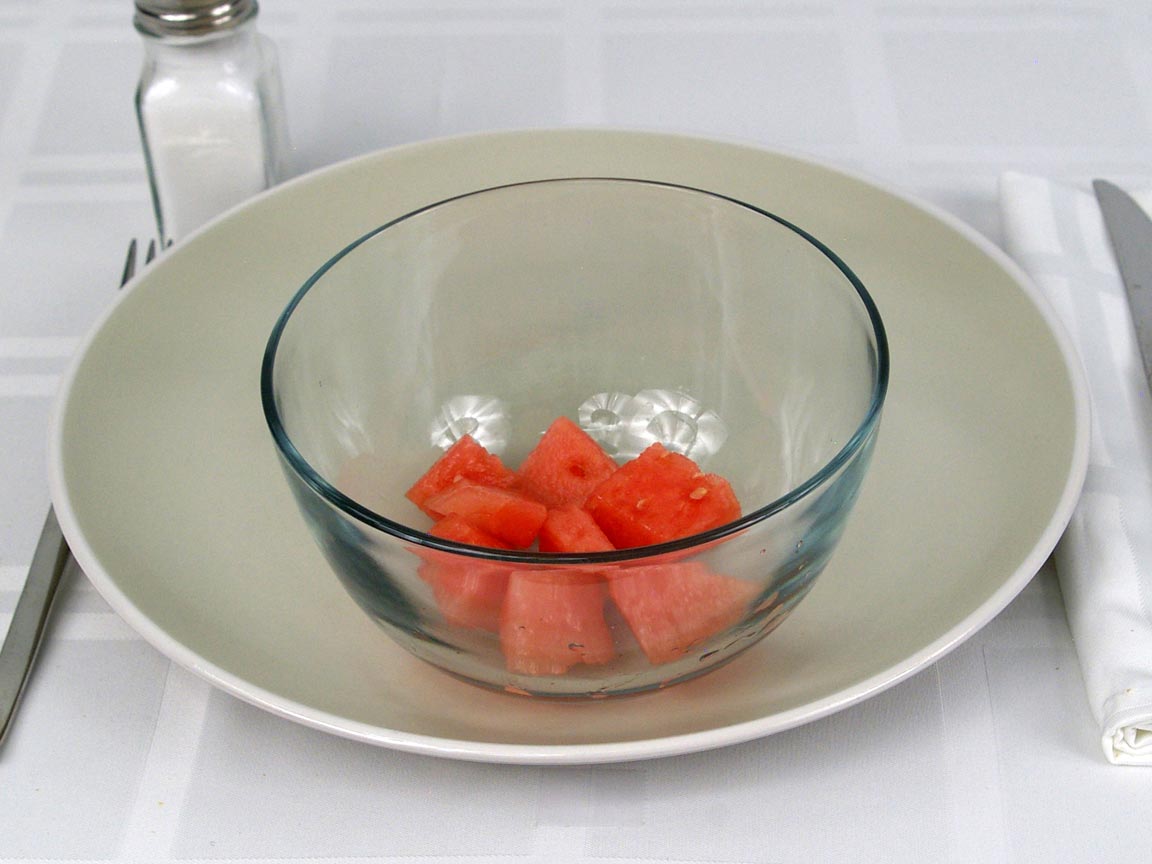 Calories in 56 grams of Watermelon Chunks