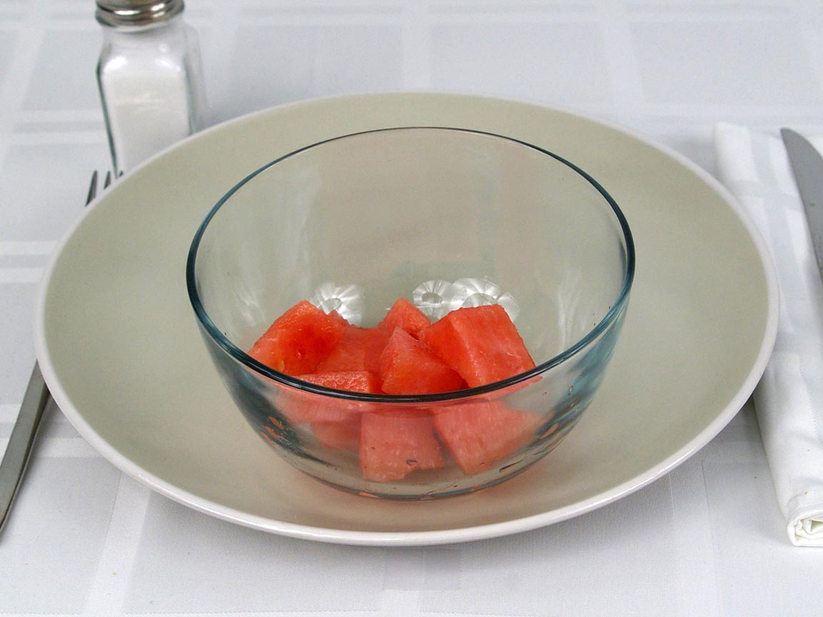 Calories in 85 grams of Watermelon Chunks