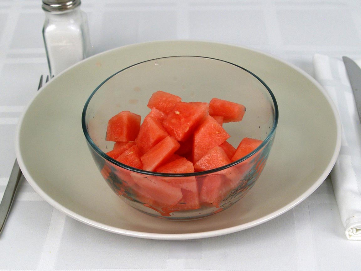 Calories in 226 grams of Watermelon Chunks