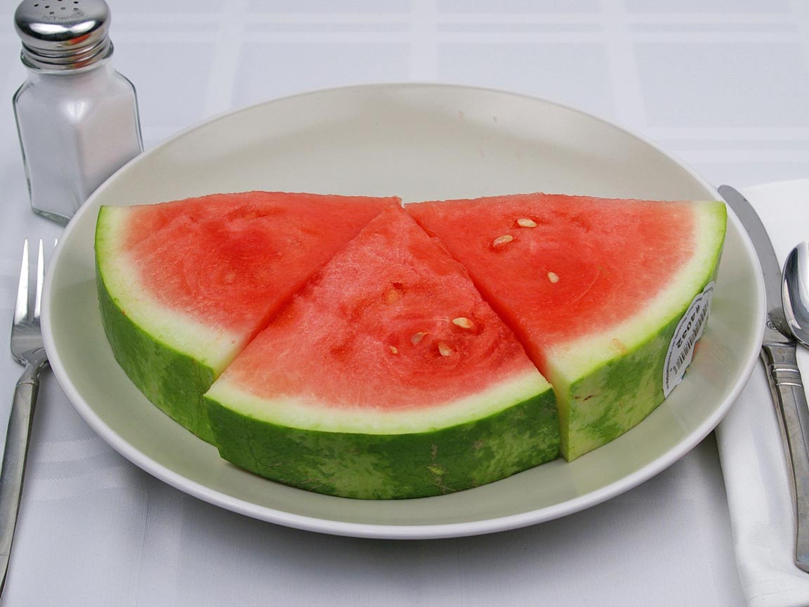 Calories in 3 slice(s) of Watermelon