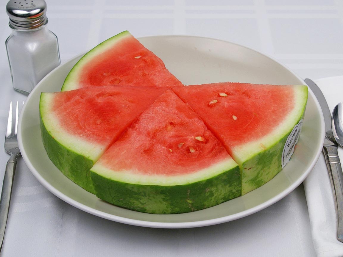 Calories in 4 slice(s) of Watermelon