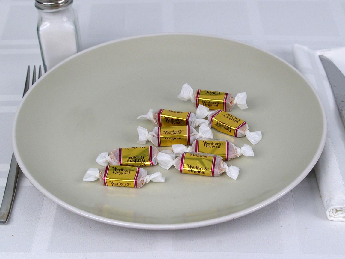 Calories in 8.01 ea(s) of Werther's Soft Caramels