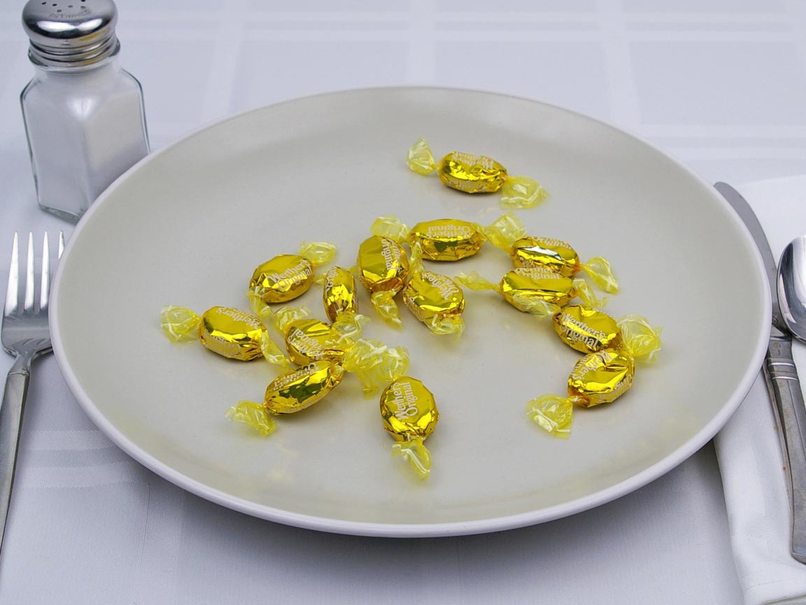 Calories in 7 ea(s) of Werther's Sugar Free
