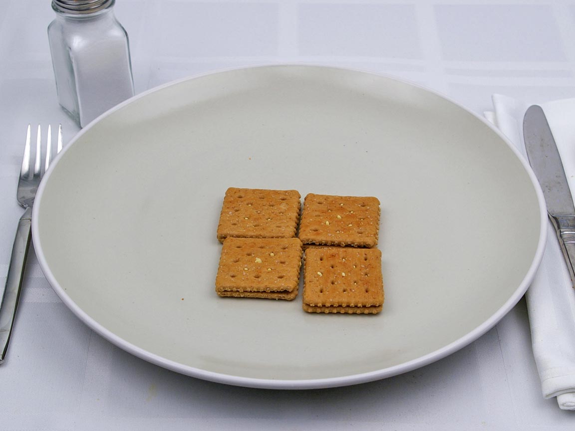 Calories in 0.67 pack(s) of Wheat Crackers with Cheddar Cheese