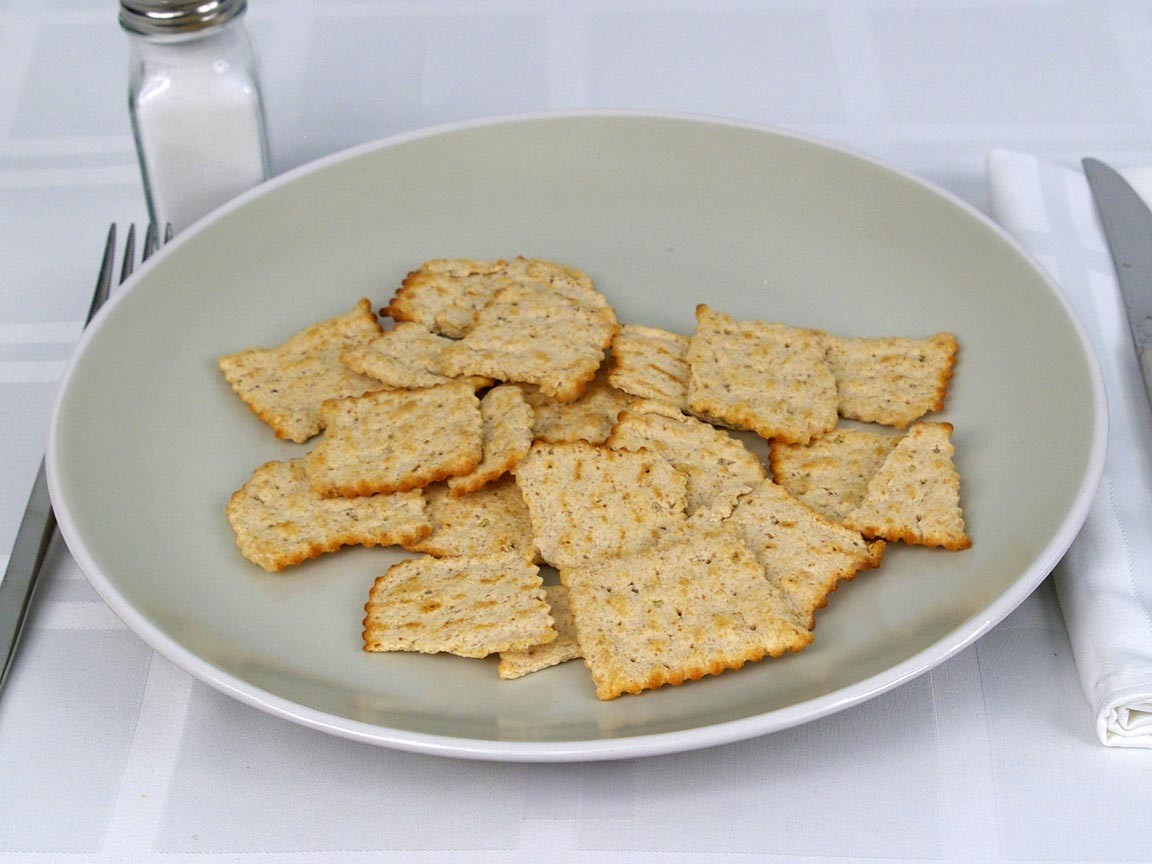 Calories in 35 grams of Wheat Thins Toasted Chips