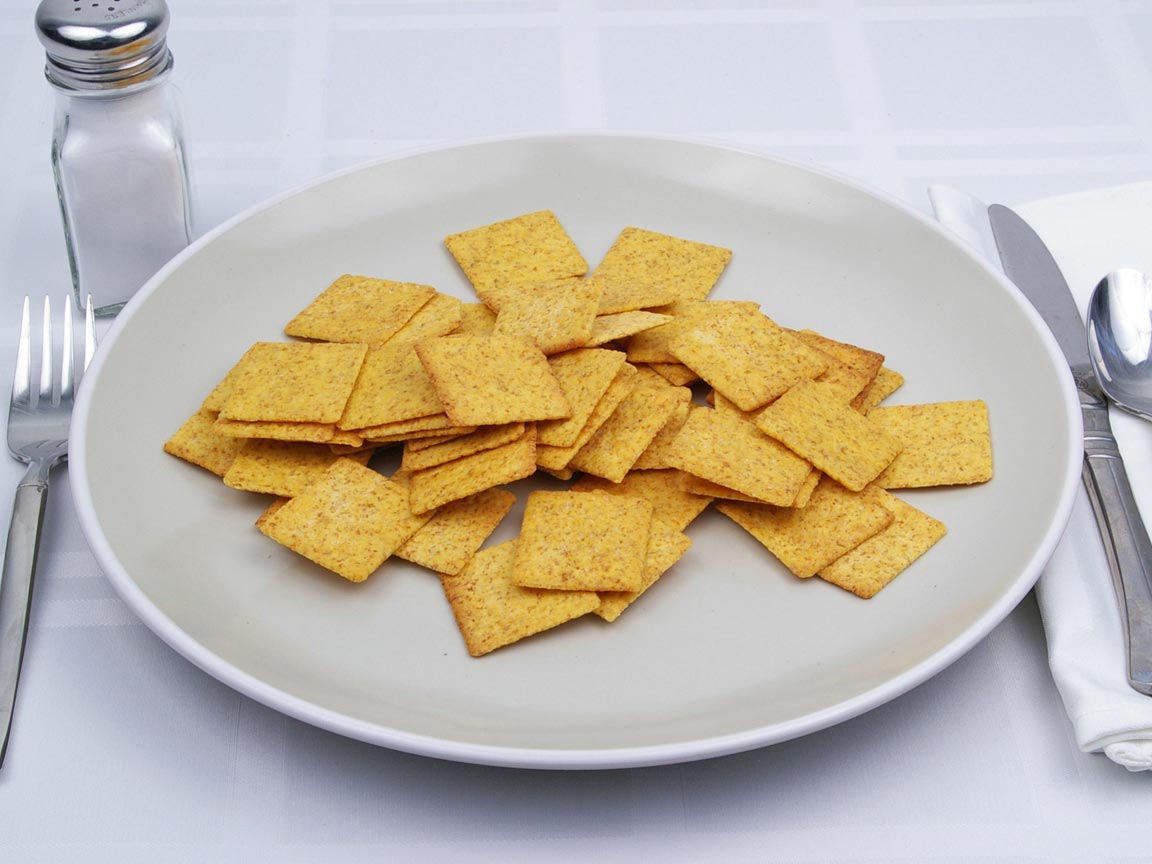 Calories in 56 cracker(s) of Wheat Thins Crackers - Hint of Salt