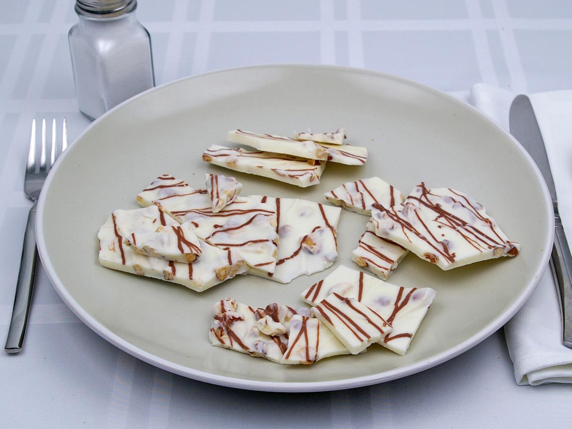 Calories in 170 grams of White Almond Bark