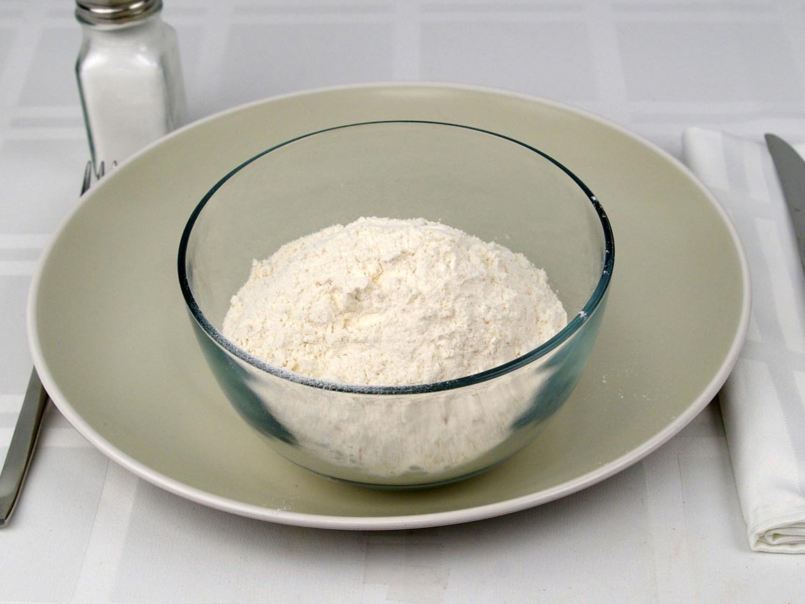 Calories in 1.25 cup(s) of White Bread Flour