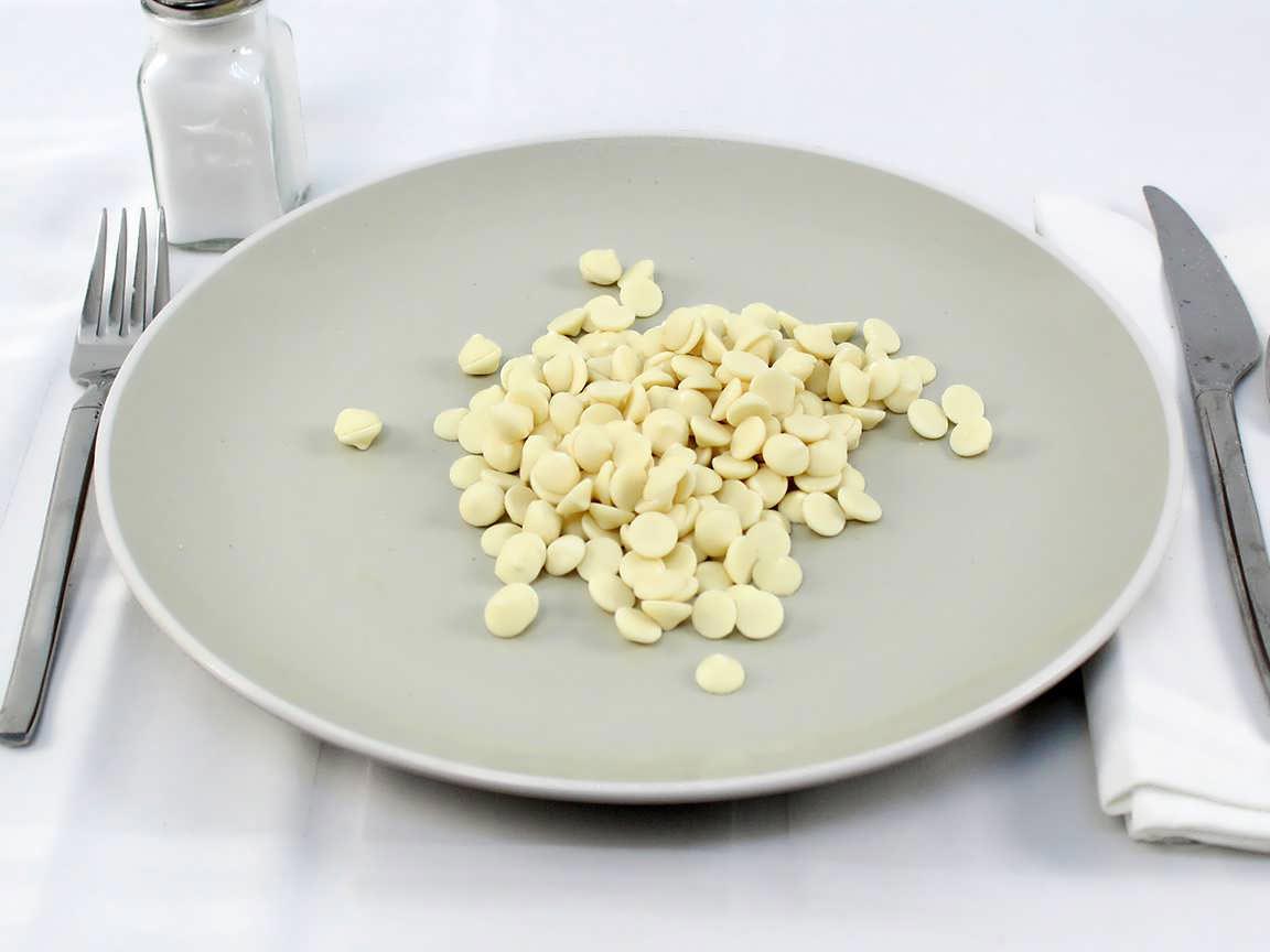 Calories in 105 grams of White Chocolate Chips
