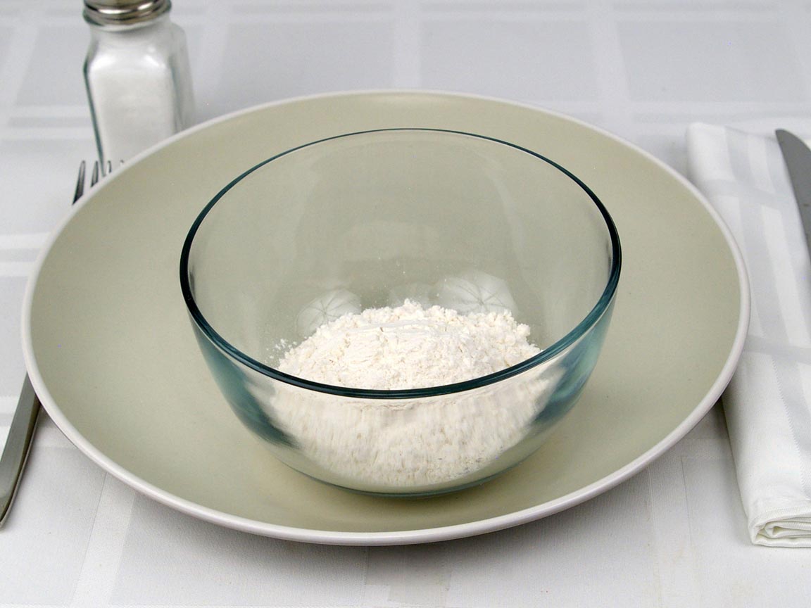 Calories in 0.5 cup(s) of White All Purpose Flour