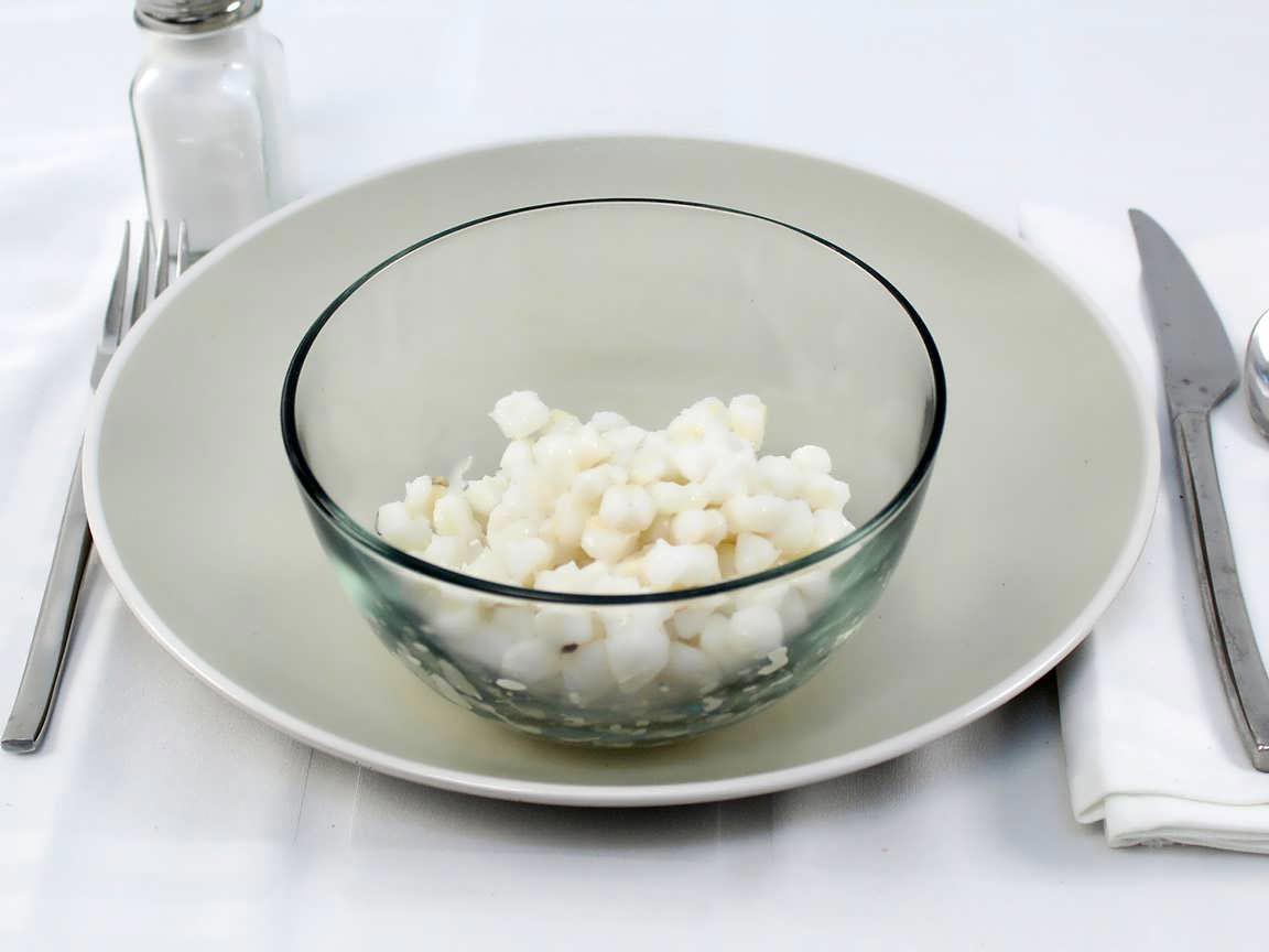 Calories in 1.25 cup(s) of White Hominy Canned