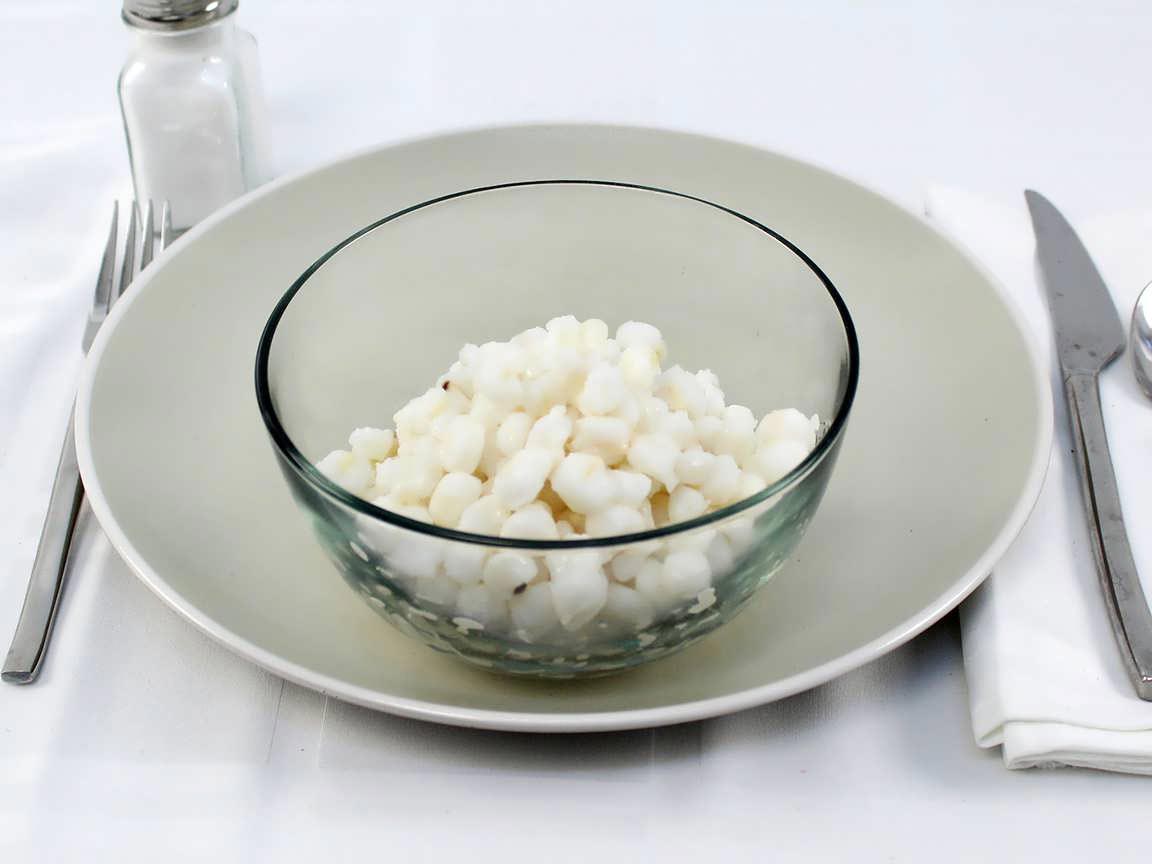 Calories in 1.75 cup(s) of White Hominy Canned