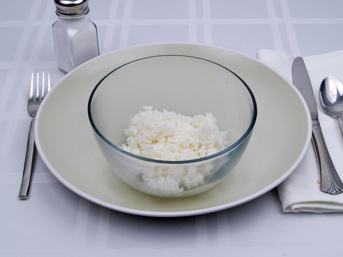 Calories in 0.75 cup(s) of White Rice - Cooked Avg