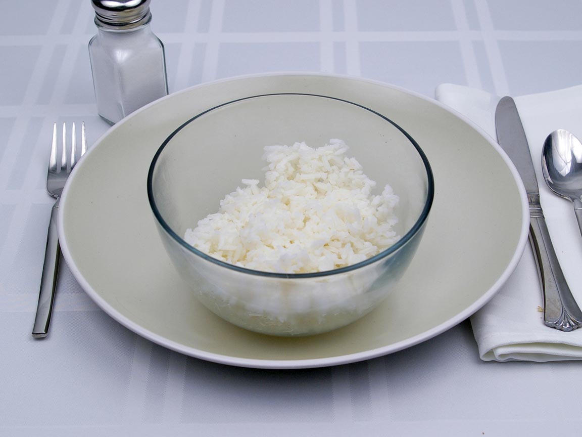 Calories in 1.25 cup(s) of White Rice - Cooked Avg