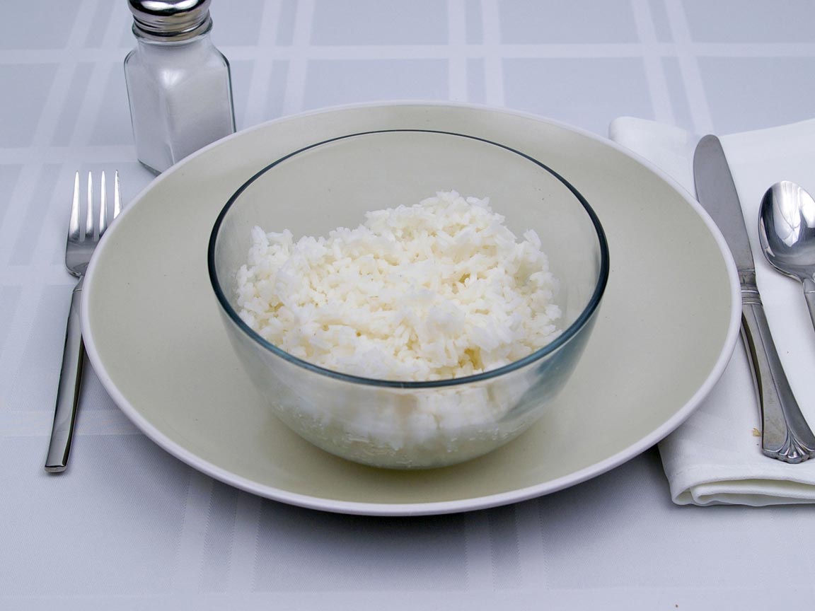 Calories in 1.75 cup(s) of White Rice - Cooked Avg