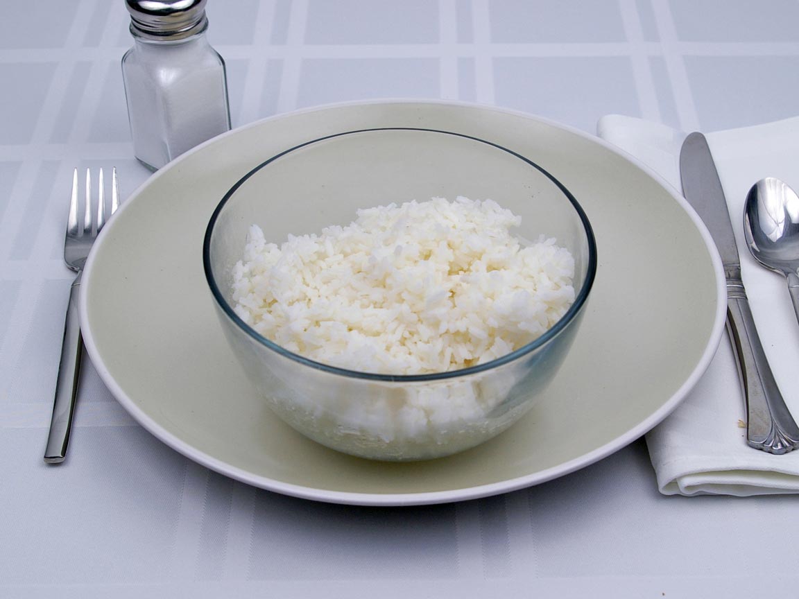 white rice calories