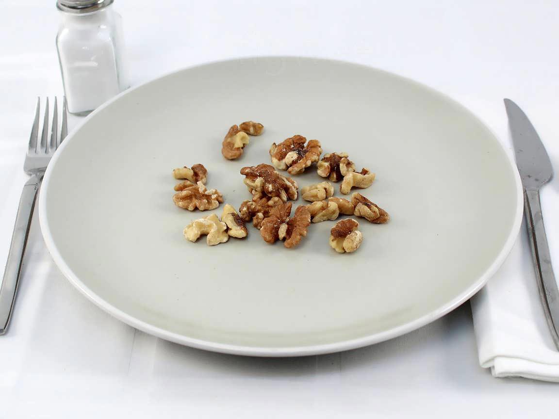 Calories in 28 grams of Whole Walnuts