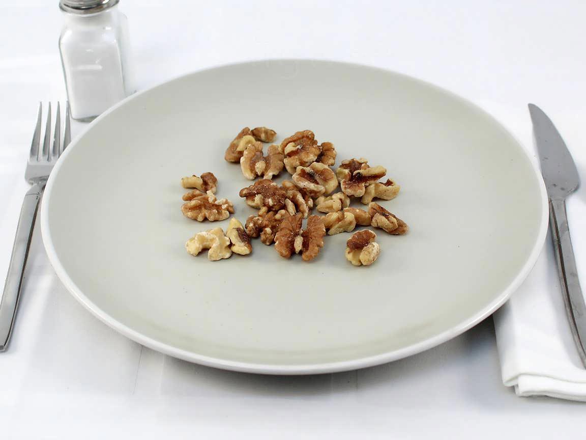 Calories in 35 grams of Whole Walnuts