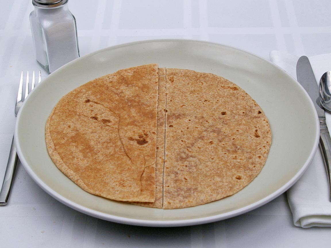 Calories in 1.5 tortilla(s) of Tortillas - Whole Wheat