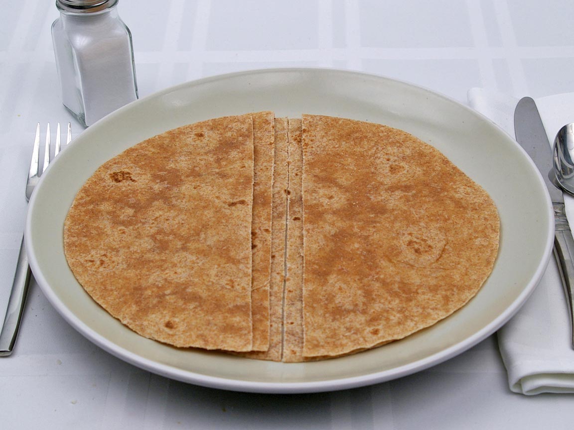 Calories in 2.5 tortilla(s) of Tortillas - Whole Wheat