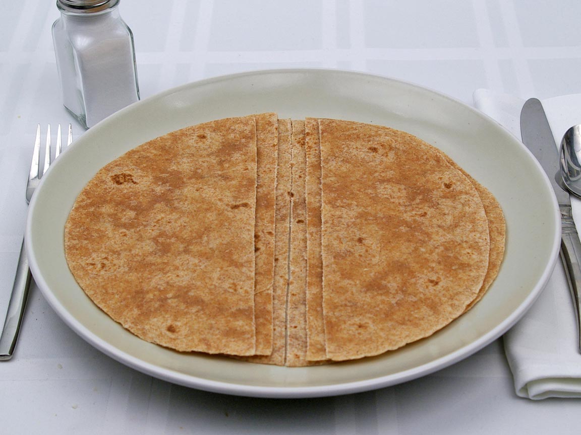 Calories in 3 tortilla(s) of Tortillas - Whole Wheat