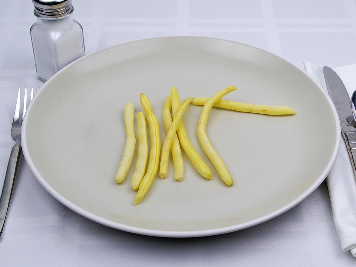 Calories in 56 grams of Yellow Wax Beans