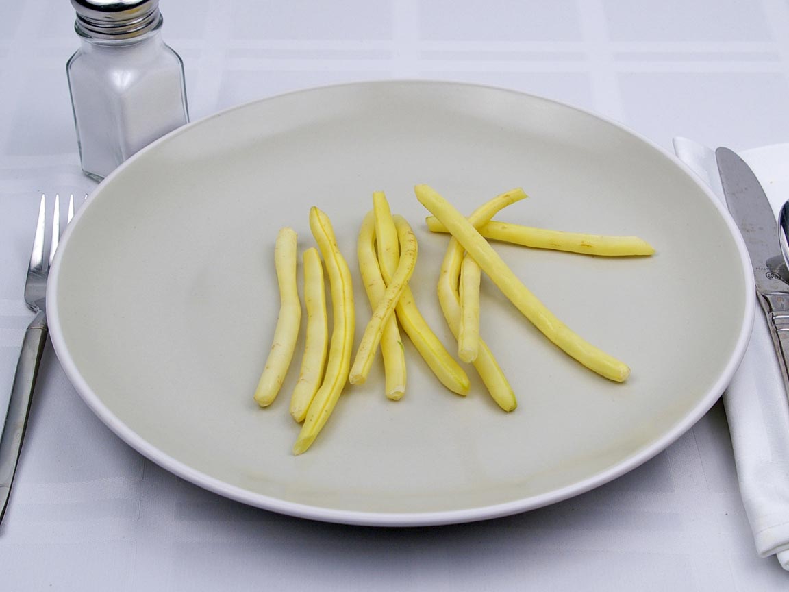 Calories in 70 grams of Yellow Wax Beans