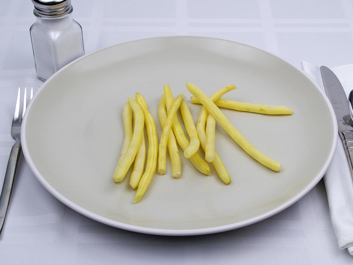 Calories in 85 grams of Yellow Wax Beans